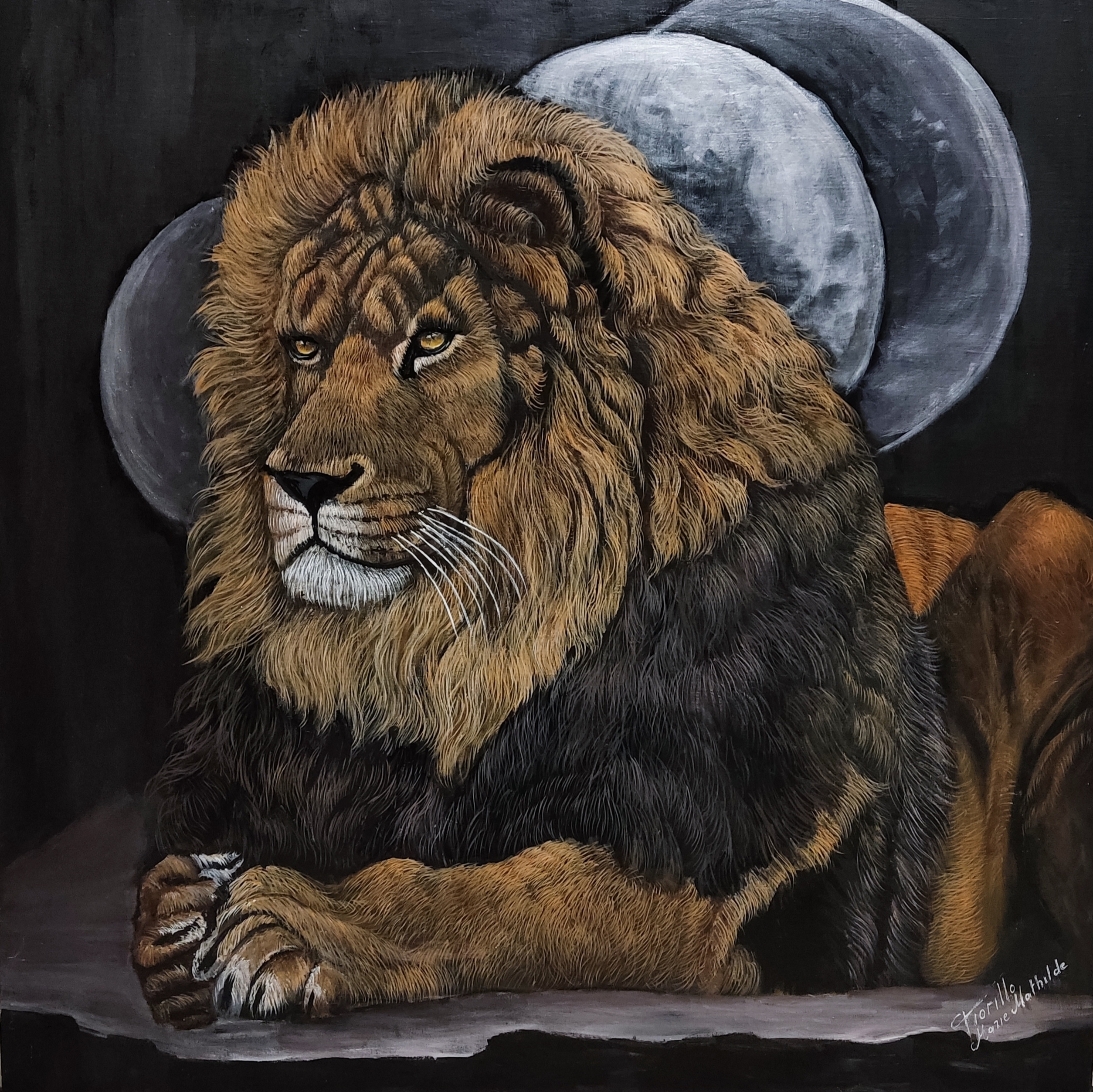 LE LION ET LES SPHERES